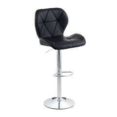 Chaise de Bar Noire Pivotante en Métal