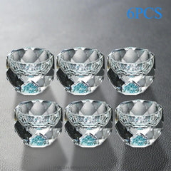 Verres à Shot en Cristal à Facettes — Lot de 6