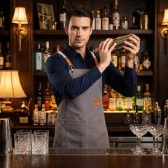 Tablier Barman Gris en Toile Canvas