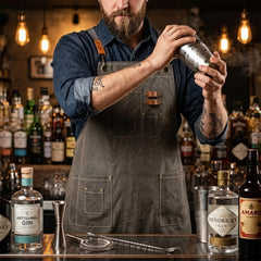 Tablier de Barman Gris Foncé avec Poche