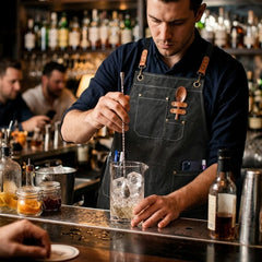 Tablier de Barman Professionnel Noir