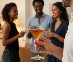 Verre à Cocktail Martini à Dorure