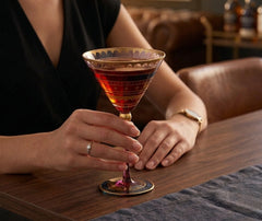 Verre à Cocktail Martini à Dorures