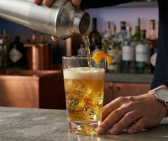 Verre à Cocktail Montagne Enneigée