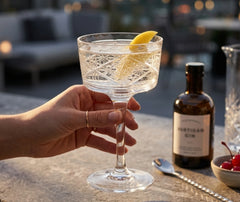 Verre à Cocktail Motif en Relief