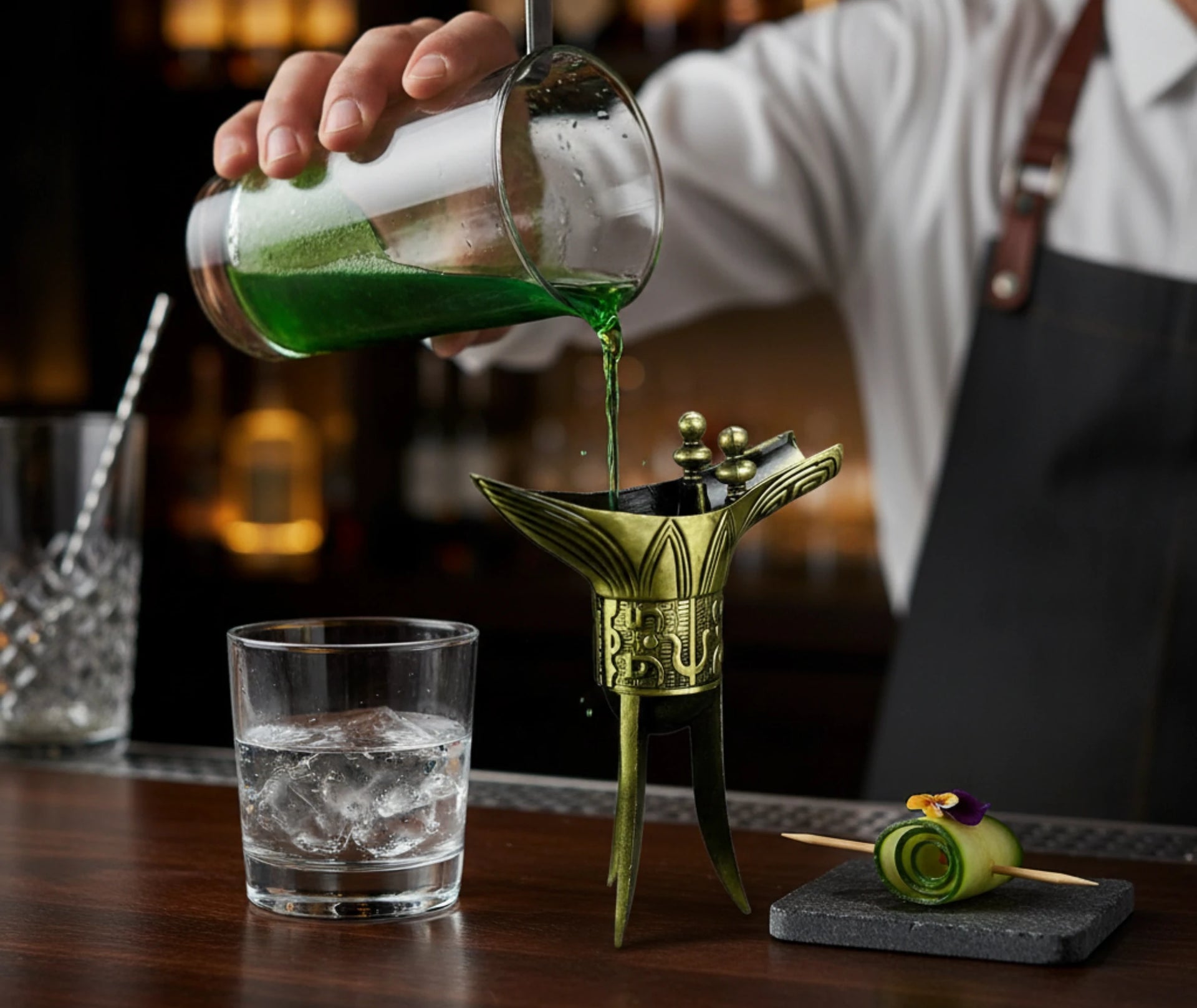 Verre à cocktail saké chinois - design asiatique