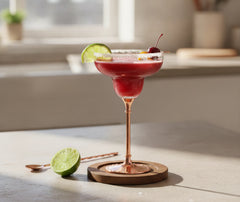 Verre Cocktail à Pied Or Rose