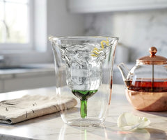 Verre en Forme de Rose