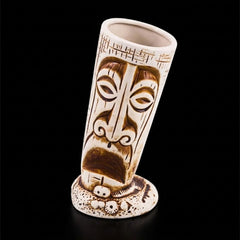 Verre Tiki en Céramique Visage Polynésien