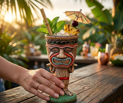 Verre Tiki Cocktail Sculpté