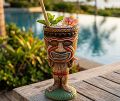 Verre Tiki Cocktail Sculpté
