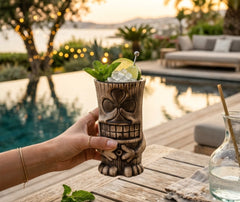 Verre Tiki Cocktail Tête de Trèfle