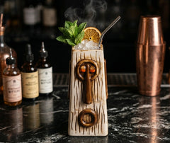 Verre Tiki Tronc d'Arbre