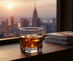 Verre whisky fond épais - vue de face