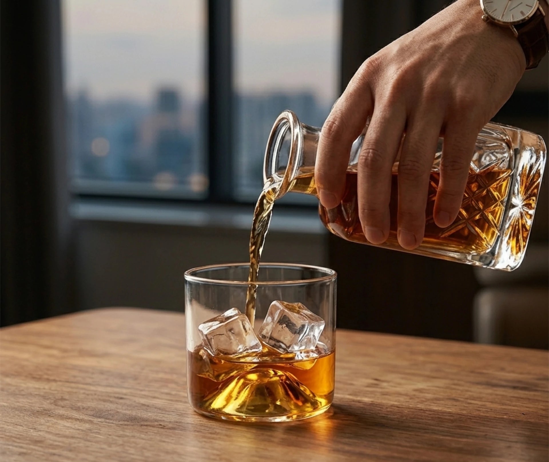 Verre à whisky avec socle - accessoire dégustation