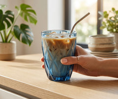 Verre à Cocktail Bleu