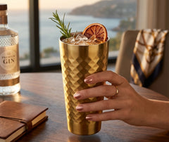 Verre à Cocktail Doré