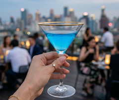 Verre à Cocktail Martini à Dorure