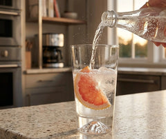 Verre à Cocktail Montagne Enneigée