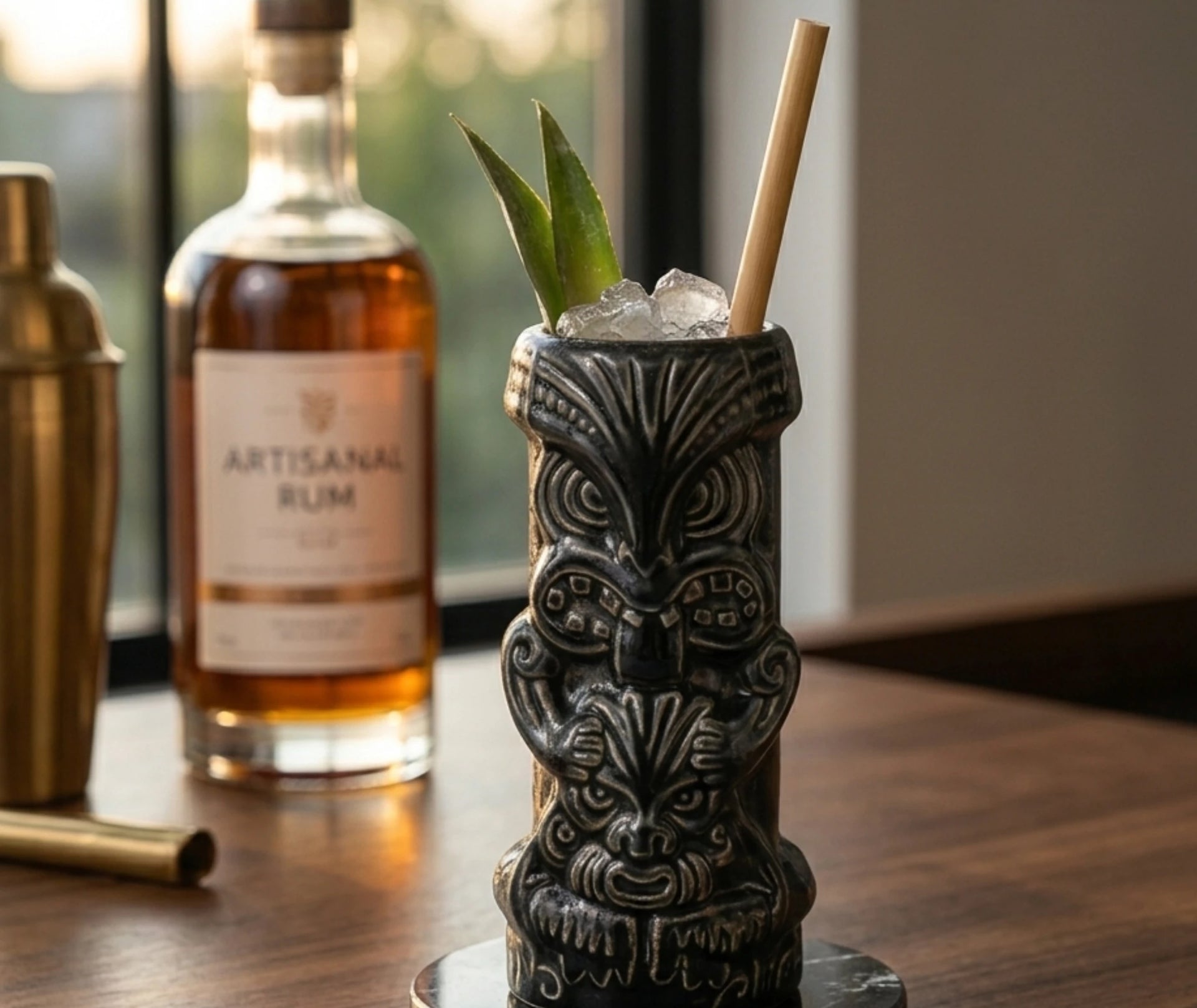 Verre à cocktail Tiki Dieu Noir - bar exotique