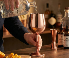 Verre à Vin Or Rose (Acier)