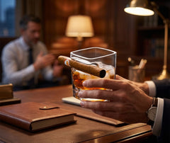 Verre à Whisky Porte Cigare