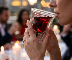Verre en Forme de Rose