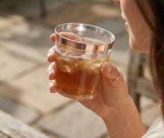 6 Verres à Cocktail Plastique Or Rose