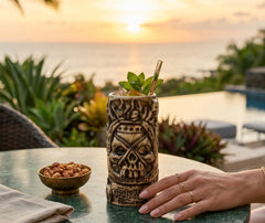 Verres Tiki Crâne Gothique