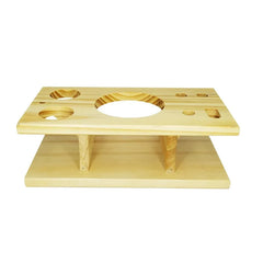 Support en bois du kit cocktail cadeau présenté seul, sans les accessoires, sur fond blanc
