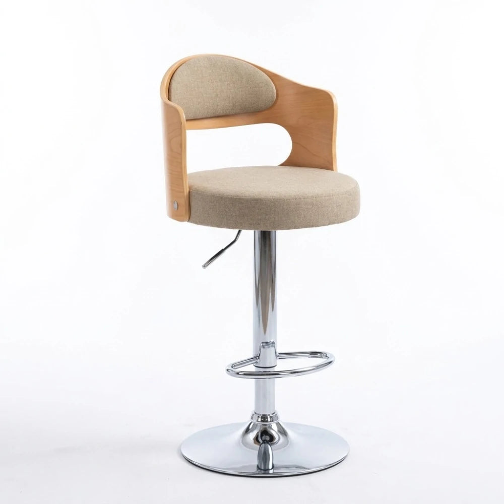 Chaise Haute de Bar Pivotante Réglable en Hauteur