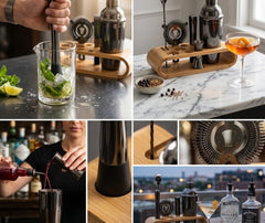 Coffret cocktail vintage - vue de face