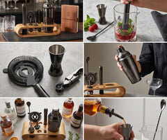 Coffret cocktail vintage - kit rétro complet
