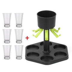 Contenu du kit : distributeur central et ses 6 verres à shot assortis