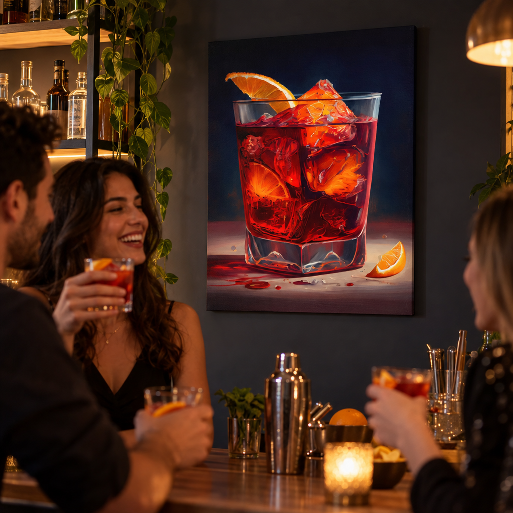 Tableau Cocktail Artistique - en situation d'utilisation