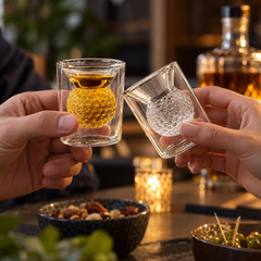 Verre à Whisky Balle de Golf - en situation d'utilisation