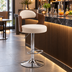 Chaise de Bar Pivotante et Réglable en Hauteur - mise en scène bar