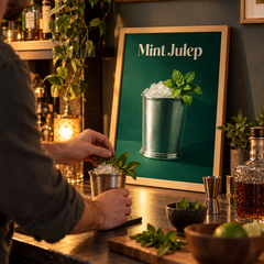 Poster classique de cocktail - en situation d'utilisation