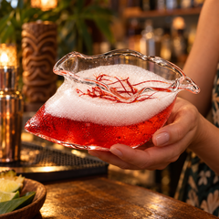 Verre à Cocktail en Forme de Conque - en situation d'utilisation