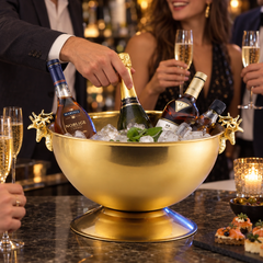 Seau à Champagne Cerf Doré - en situation d'utilisation