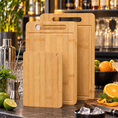 Planche à Découper en Bois - mise en scène bar