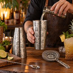 Set d’Accessoires de Bar Tiki 5 Pièces - en situation d'utilisation