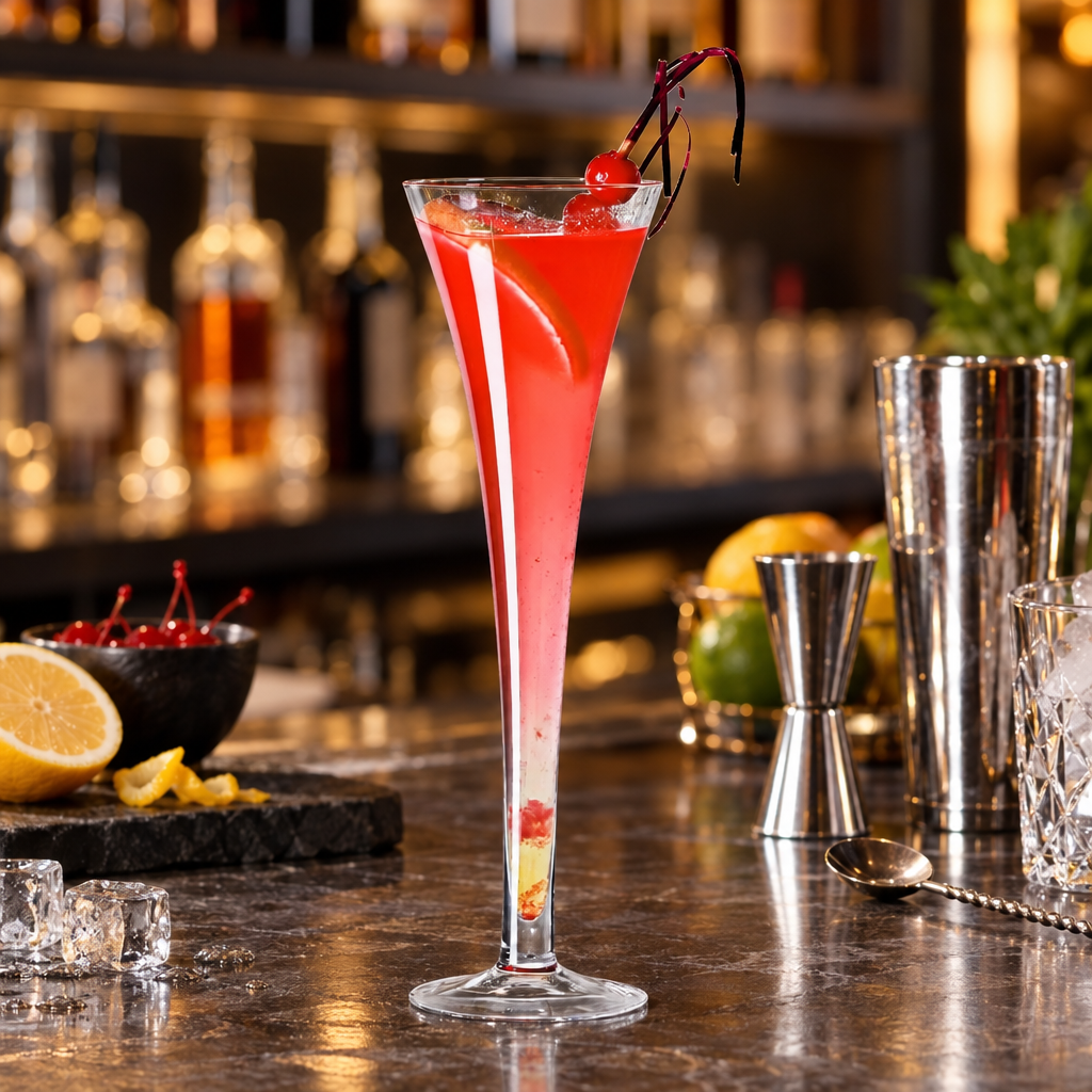Verre à Cocktail Trompette 310 ml - mise en scène bar