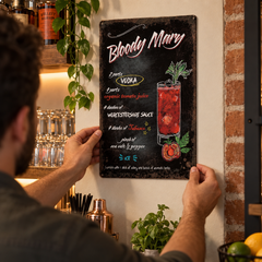 Plaque Déco Bloody Mary - en situation d'utilisation