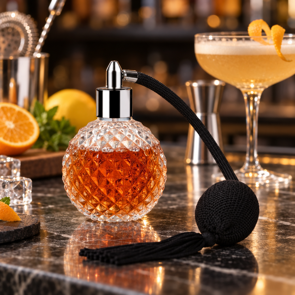 Flacon Pulvérisateur pour Bar en Verre - mise en scène bar