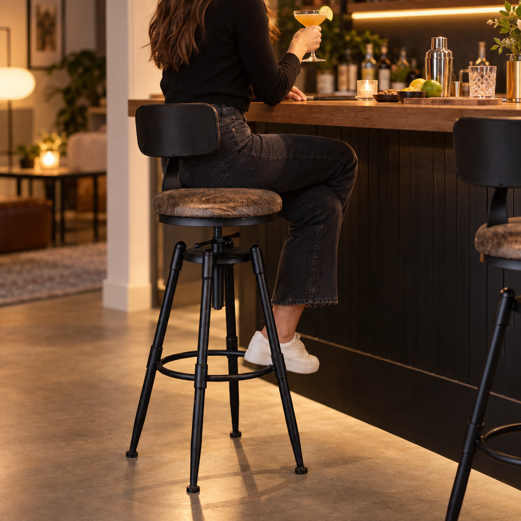 Chaise de Bar Moderne - en situation d'utilisation