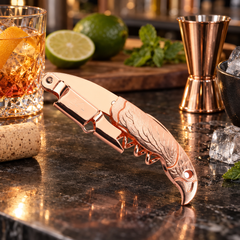 Limonadier Aigle Rose Gold - mise en scène bar