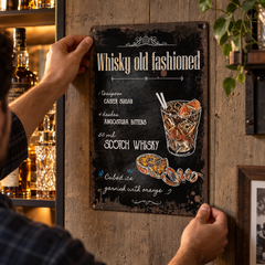 Plaque Déco Whisky - en situation d'utilisation