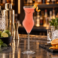 Verre à Cocktail en Forme de Silhouette Féminine - mise en scène bar
