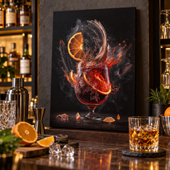 Tableau Cocktail Whisky - mise en scène bar